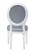 Стул с круглой спинкой Volker oak Grey and White №3