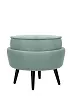 Пуф Pearl Adorn Green на черных ножках №1 в Москве