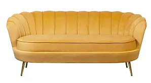 Дизайнерский диван Pearl Triple Yellow в интерьере