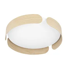 901827 Светодиодный настенно-потолочный светильник VALCASOTTO, 20W(LED), 3000K, 2400lm, сталь, дерево, коричневый, белый в интернет-магазине