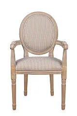 фото Мягкий стул с подлокотниками Volker Arm Orange Pinstripe в интерьере