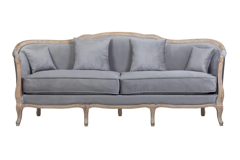 Прямой диван Darcy 3 серый