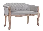 Двухместный дизайнерский диван Kandy Double Grey Velvet №1 в Москве