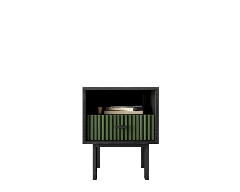 Тумбочка с нижним ящиком "Эмерсон (Emerson)" арт EM17/green/L в Москве Тумбочка с нижним ящиком "Эмерсон (Emerson)" арт EM17/green/L