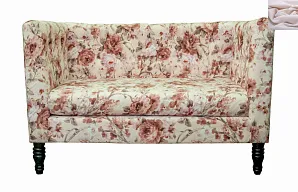 Диван прованс Rose Flower розовый в интерьере