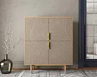 Большой комод с четырьмя дверками "Лайн (Line)" R19/beige №3