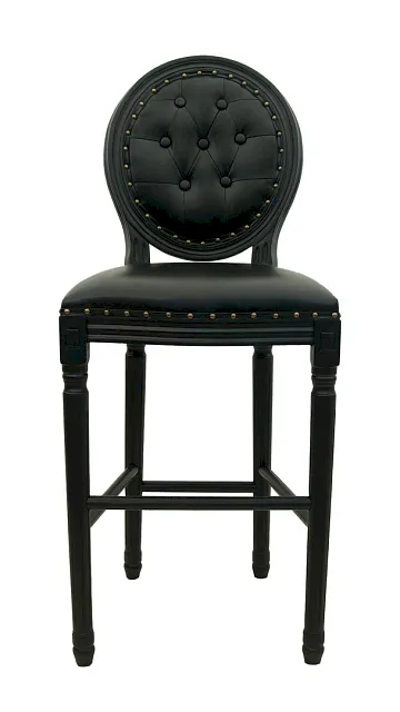 Дизайнерский барный стул Filon Button Black