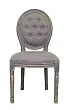 Дизайнерский обеденный стул модерн Volker Button Grey №0