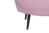 Диван ракушка Pearl Triple Pink на черных ножках №6