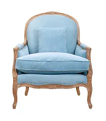 купить Мягкое полукресло с подлокотниками Aldo Light Blue