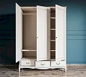 Шкаф "Леонтина (Leontina)" для одежды трехстворчатый с ящиками арт LT27KR/3 №2