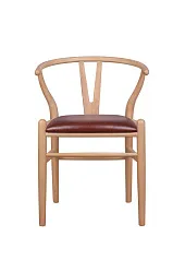 купить стильный Стул ретро Wishbone Brown