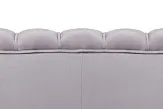 Дизайнерский диван для гостиниц Pearl Triple Grey на черных ножках №4