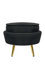 Пуф Pearl Adorn Black на заказ в интернет-магазине