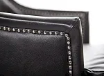 Кожаное кресло каминное Chester Black Leather №4