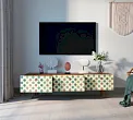 Комод "Бербер (Berber)" с ящиками низкий под TV принт 24 арт BB19/Print_24 №1