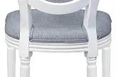 Стул с круглой спинкой Volker oak Grey and White №4