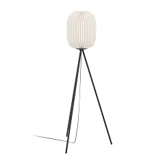 44104 Торшер BELGRAVE, 1x60W(E27), сталь, черный, бумага, белый в интерьере