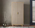 Шкаф малый двухстворчатый "Лайн (Line)" R24/beige №3
