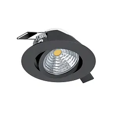 красивые 33997 Встраиваемый светильник диммируемый SALICETO, 6W (LED), 4000K, 500lm, ?88, алюминий, черный в интернет-магазине