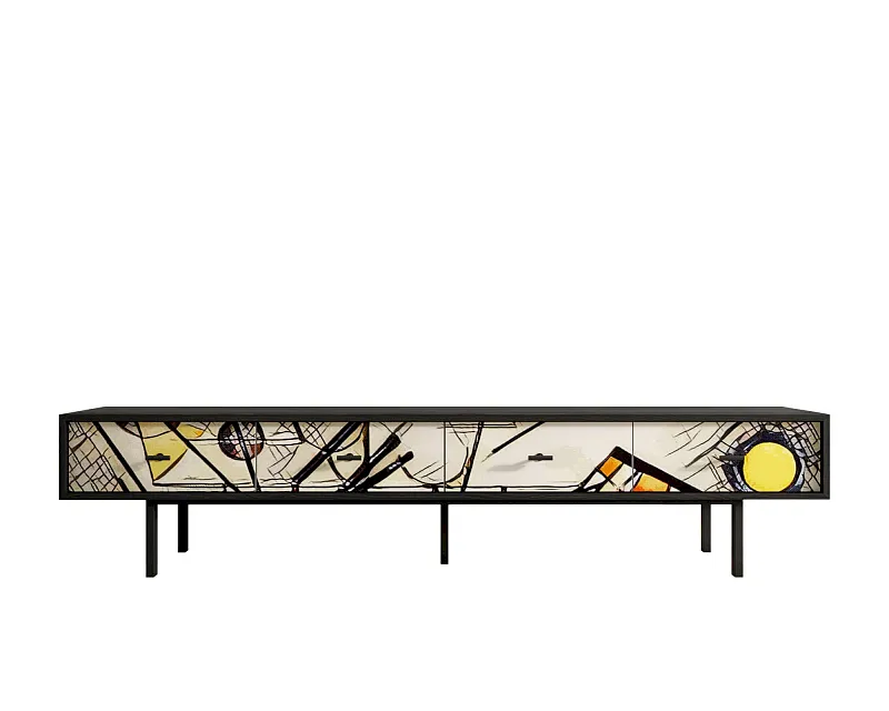 Комод с четырьмя ящиками под TV "Эмерсон (Emerson)" by Kandinsky арт EM06/Print_01