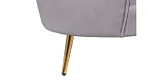 Комплект кресел и дивана ракушка Pearl Double Grey №5