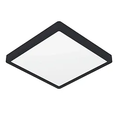 купить 900588 Накладной светильник диммируемый FUEVA 5, 20,5W (LED), 3000K, L285, B285, H28, сталь, черный / пластик, белый
