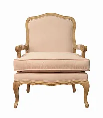 Мягкое полукресло с подлокотниками Nitro Beige Velvet в интернет-магазине