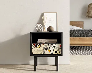 купить стильные Тумбочка с нижним ящиком "Эмерсон (Emerson)" by Kandinsky арт EM17/Print_01