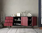 Комод с дверками и нишей "Эмерсон (Emerson)" арт EM15/red/L №1