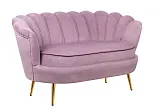 Дизайнерский двухместный диван Pearl Double Pink №1