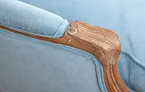 Мягкое полукресло с подлокотниками Aldo Light Blue №5