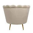 Низкое кресло ракушка Pearl Taupe №3