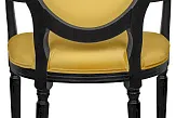 Мягкий стул с подлокотниками Delo Kora Arm Yellow №4