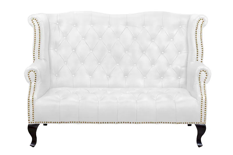 Кожаный дизайнерский диван лофт Royal Sofa White в Москве Кожаный дизайнерский диван лофт Royal Sofa White