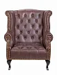 Каминное кожаное кресло Royal Brown №0