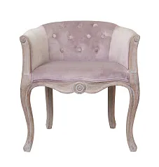 купить красивое Низкое кресло ретро Kandy Pink Velvet в интернет-магазине