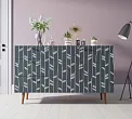 Комод "Бербер (Berber)" с двумя дверками и ящиками принт 18 арт BB17/Print_18 №0