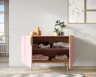Комод с двумя дверками "Лайн (Line)" LN01/GR1/pink №1