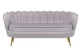 Дизайнерский диван для гостиниц Pearl Triple Grey №0