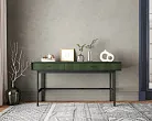 Консоль с двумя ящиками "Эмерсон (Emerson)" арт EM22/green/L №3