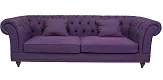 Диван мягкий арт-деко Neylan Purple красный №1