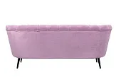 Диван ракушка Pearl Triple Pink на черных ножках №3