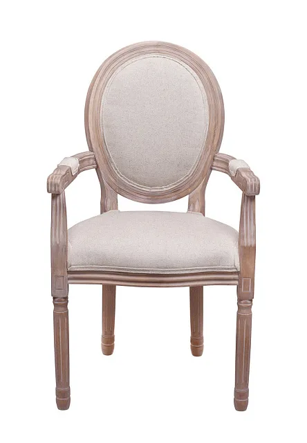 Мягкий стул с подлокотниками Volker Arm Beige V2 в Москве Мягкий стул с подлокотниками Volker Arm Beige V2