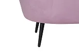 Дизайнерский двухместный диван Pearl Double Pink на черных ножках №6