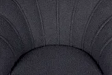 Низкое кресло ракушка Pearl Black Boucle №5