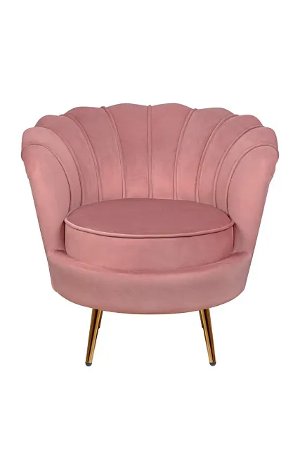 Низкое кресло ракушка Pearl Pink V3