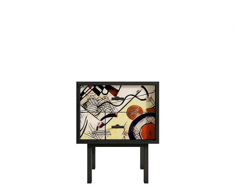 Тумбочка с двумя ящиками "Эмерсон (Emerson)" by Kandinsky арт EM16/Print_01 в Москве Тумбочка с двумя ящиками "Эмерсон (Emerson)" by Kandinsky арт EM16/Print_01