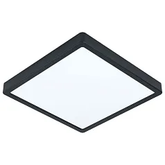 заказать стильные 99245 Светодиодный накладной светильник FUEVA 5, 20W (LED), 285х285, H28, 2300lm, 3000K, сталь, черный