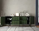 Комод две дверки и четыре ящика "Эмерсон (Emerson)" арт EM19/green/L №1